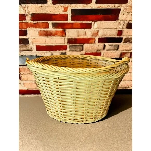 Handwoven Wicker Basket With Sturdy Handle For Storage & Decor - Picture 11 of 11